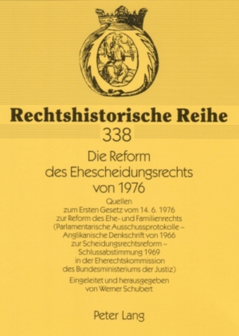 Die Reform des Ehescheidungsrechts von 1976 - 