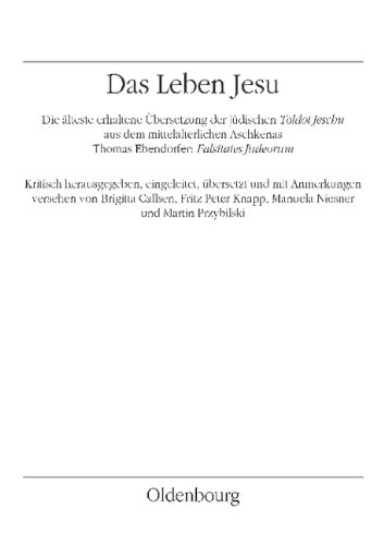 Das j&uuml;dische Leben Jesu - Toldot Jeschu - 