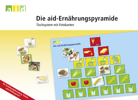 Die aid-Ern&auml;hrungspyramide - Tischsystem mit Fotokarten - 