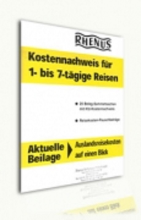 Kostnenachweis f&uuml;r 1 bis 7 Tage