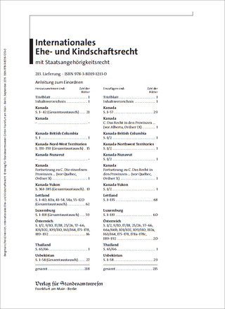 Internationales Ehe- und Kindschaftsrecht mit Staatsangehörigkeitsrecht