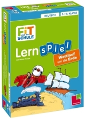 Fit f&uuml;r die Schule Lernspiel Deutsch 3. + 4. Klasse. Wettlauf um die Erde - Reiner Knizia