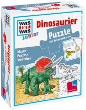 Dinosaurier. Puzzle mit Entdeckerkarten - Andrea Best&auml;ndig