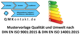 Mustervorlage Qualität und Umwelt nach DIN EN ISO 14001:2015 und 9001:2015