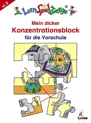 Mein dicker Konzentrationsblock für die Vorschule