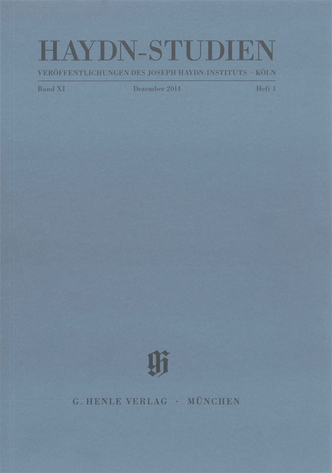 Haydn-Studien - Dezember 2014