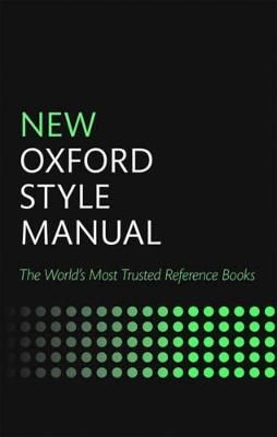 New Oxford Style Manual - 