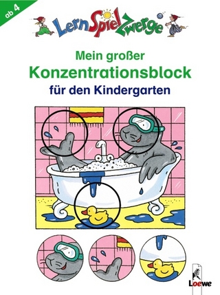 Mein grosser Konzentrationsblock für den Kindergarten