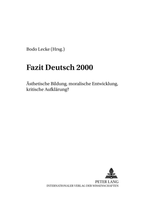 Fazit Deutsch 2000 - 