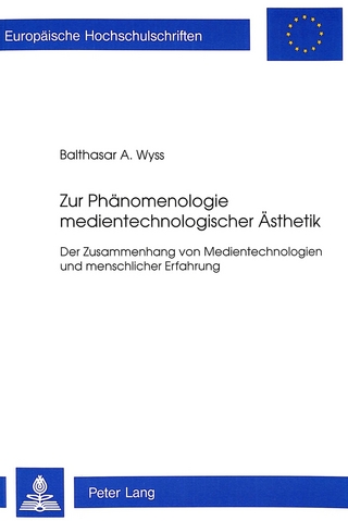 Zur Phänomenologie medientechnologischer Ästhetik