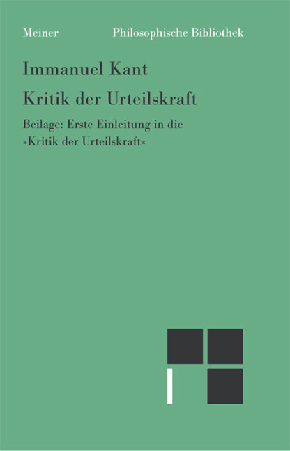 Kritik der Urteilskraft - Immanuel Kant