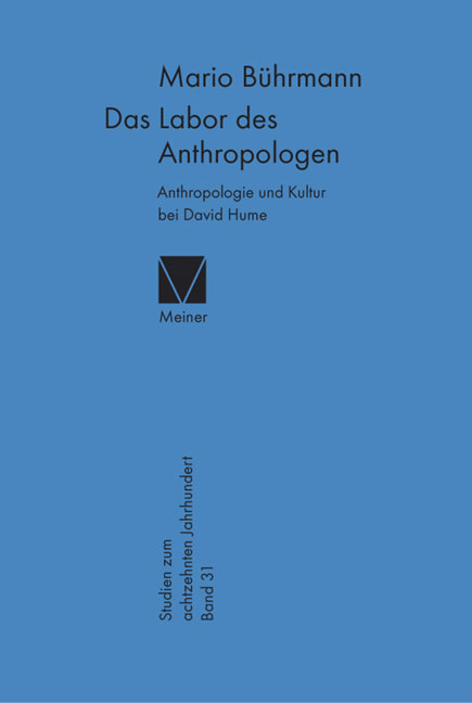 Das Labor des Anthropologen - Mario Bührmann