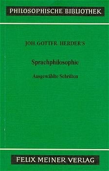 Sprachphilosophische Schriften - Johann G Herder