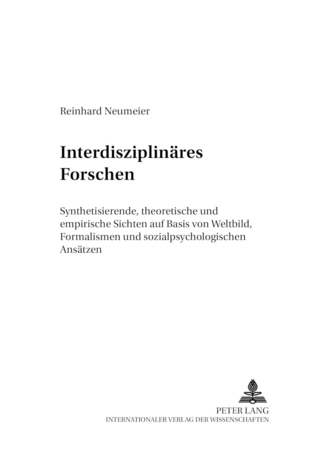 Interdisziplinäres Forschen