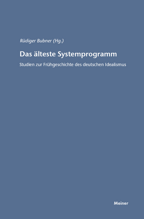 Das älteste Systemprogramm - 