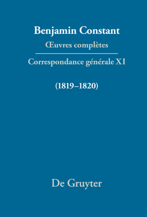 Correspondance g&eacute;n&eacute;rale 1819&ndash;1820 - 