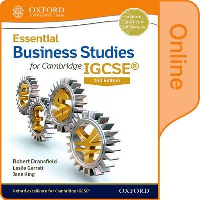 Essential Business Studies for Cambridge IGCSE&reg; - Robert Dransfield, Terry Cook, Jane King