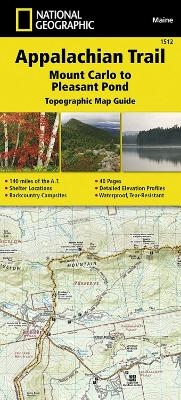 Appalachian Trail, Mount Carlo To Pleasant Pond, Maine -  National Geographic Maps - Trails Illustrated