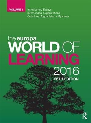 The Europa World of Learning 2016 -  Europa Publications