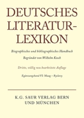 Deutsches Literatur-Lexikon / Maag - Ryslavy - Wilhelm Kosch