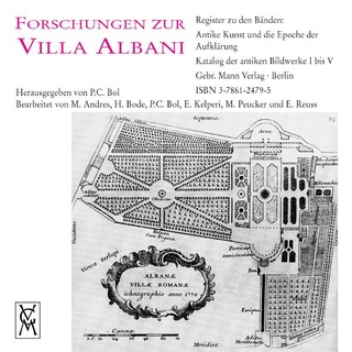 Register zu den Bänden: Antike Kunst und die Epoche der Aufklärung, Katalog der antiken Bildwerke I bis V