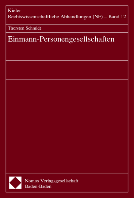 Einmann-Personengesellschaften