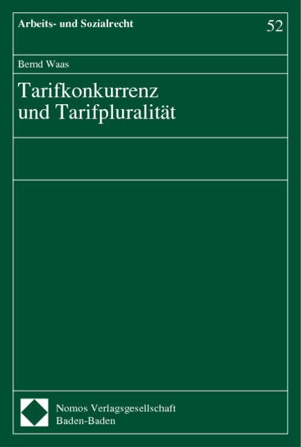 Tarifkonkurrenz und Tarifpluralit&auml;t
