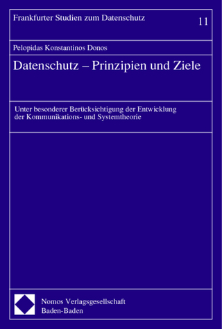 Datenschutz - Prinzipien und Ziele