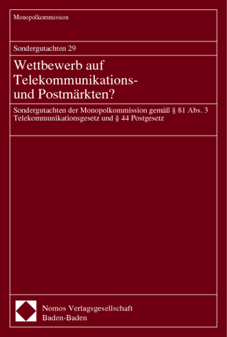 Sondergutachten 29. Wettbewerb auf Telekommunikations- und Postmärkten?