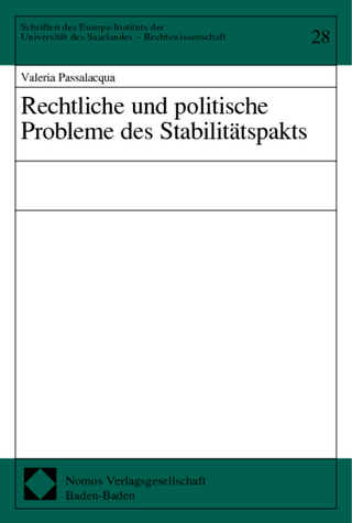Rechtliche und politische Probleme des Stabilitätspakts