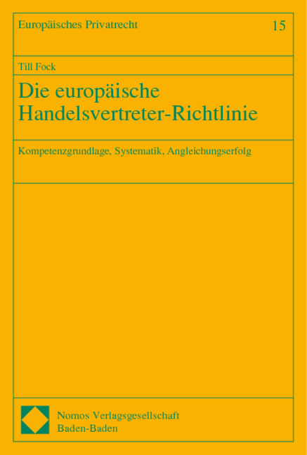 Die europ&auml;ische Handelsvertreter-Richtlinie