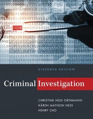 Criminal Investigation - K&auml;ren Hess, Christine Hess Orthmann, Henry Cho