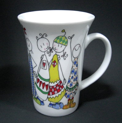 Bl&uuml;mchen-Tasse "Joy" - 6er-Set - Nina Dulleck