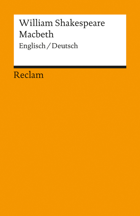 Macbeth. Englisch/Deutsch -  William Shakespeare