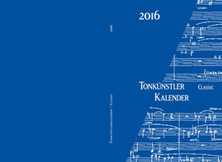 Tonkünstler-Kalender 'Classic', Taschenkalender 2016