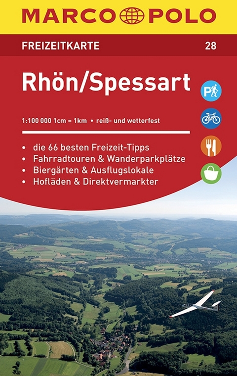 MARCO POLO Freizeitkarte Rh&ouml;n, Spessart 1:110 000