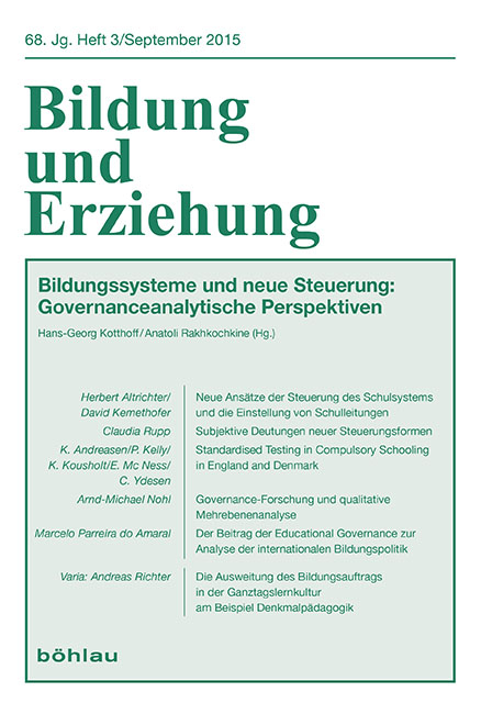 Bildungssysteme und neue Steuerung: Governancepolitische Perspektiven - 