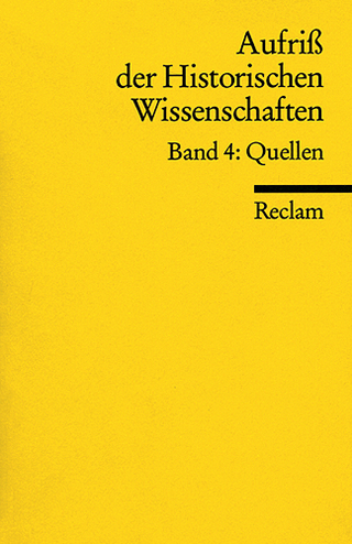Aufriss der Historischen Wissenschaften