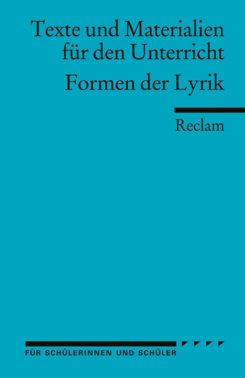 Formen der Lyrik - 