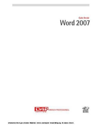 Word 2007 einfach professionell