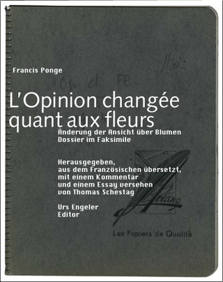 L'Opinion changée quant aux fleurs /Änderung der Ansicht über Blumen
