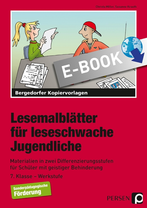 Lesemalblätter für leseschwache Jugendliche - Christa Miller, Susanne Krauth