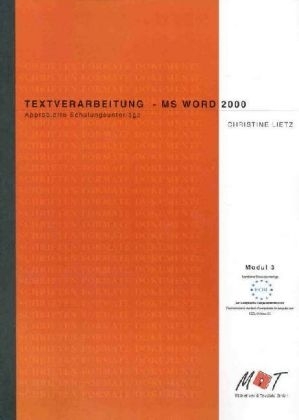 Textverarbeitung - MS Word 2000