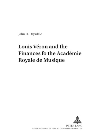 Louis Véron and the Finances of the Académie Royale de Musique