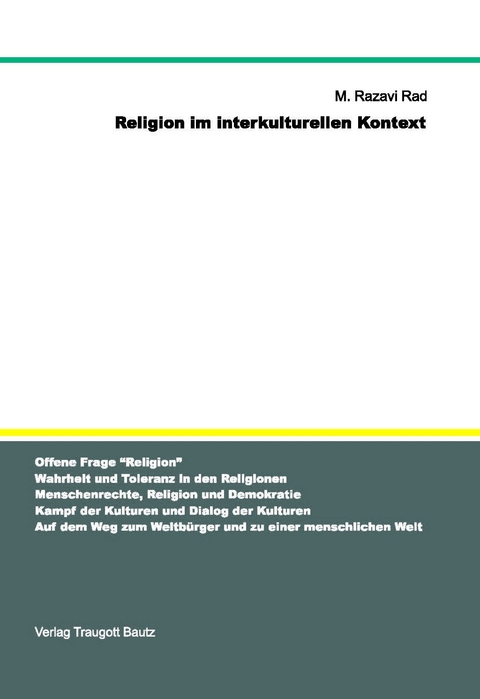 Religion im interkulturellen Kontext - M Razavi Rad
