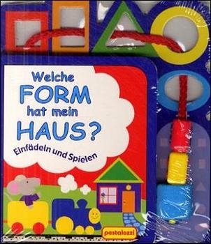 Welche Form hat mein Haus?, m. kleiner Spielzeug-Eisenbahn am Band
