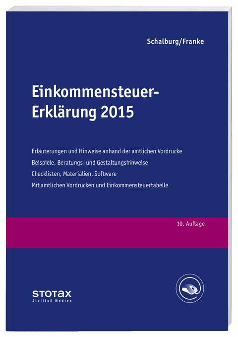 Einkommensteuer-Erkl&auml;rung 2015 - Martin Schalburg, Tobias Franke