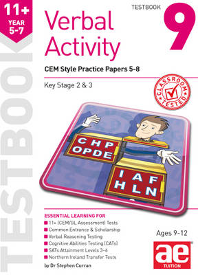 11+ Verbal Activity Year 5-7 Testbook 9 - Stephen C. Curran, Katrina MacKay