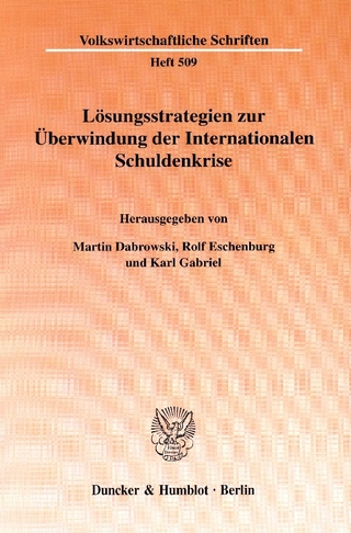Lösungsstrategien zur Überwindung der Internationalen Schuldenkrise.