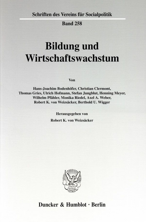 Bildung und Wirtschaftswachstum. - 